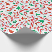 Candy Cane Sweetness Geschenkpapier (Ecke)
