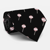 Candy Cane Swirl Christmas Lollipop Pattern Krawatte (Gerollt)