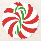 Candy cane swirl untersetzer (Vorderseite)