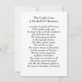 Candy Cane Symbol der Weihnachtsgrüße (Rückseite)