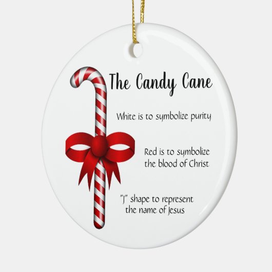 Candy Cane Symbol Ornament (Links)