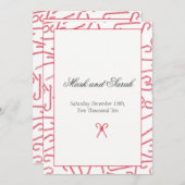 Candy Cane Tance Einladung P (Vorne/Hinten)