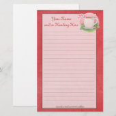 Candy Cane Tea Stationery Briefpapier (Vorne/Hinten)