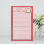 Candy Cane Tea Stationery Briefpapier (Stehend Vorderseite)