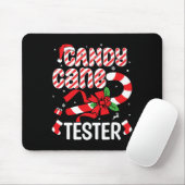 Candy Cane Tester Crew - Funny Christmas Holiday M Mousepad (Mit Mouse)