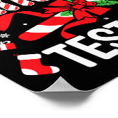 Candy Cane Tester Crew - Funny Christmas Holiday M Poster (Ecke)