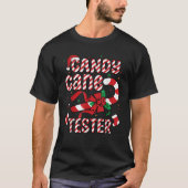 Candy Cane Tester Tee Funny Christmas 2024 Holiday (Vorderseite)