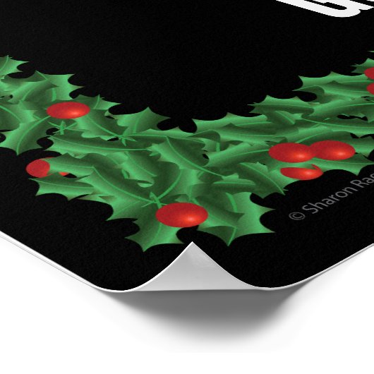 Candy Cane Thermometer Poster (Ecke)