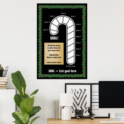 Candy Cane Thermometer Poster (Heimbüro)