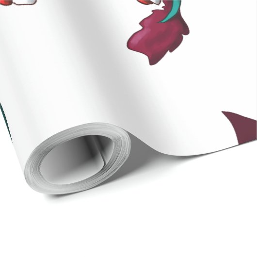 Candy Cane Thief Geschenkpapier (Rolleneckpunkt)