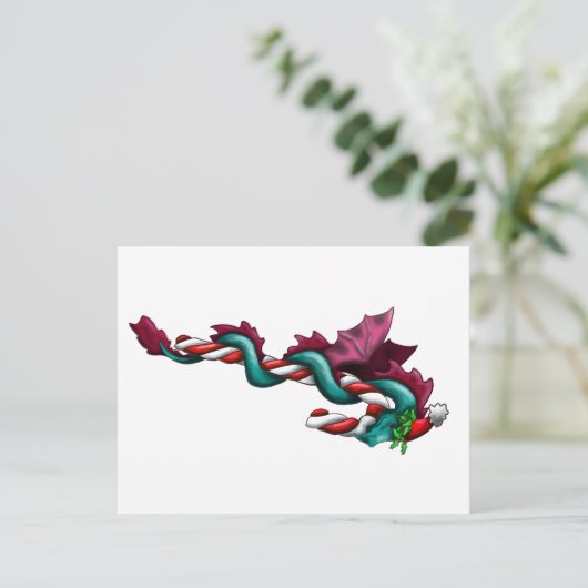 Candy Cane Thief Postkarte (Stehend Vorderseite)