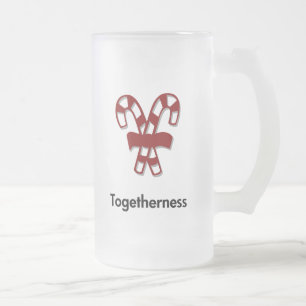 Candy Cane Togethness Mattglas Bierglas