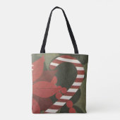 Candy Cane Tote Bag Tasche (Rückseite)