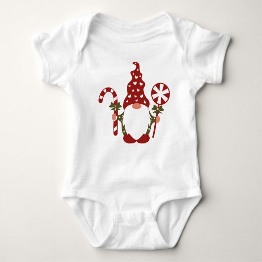 Candy Cane und Loliop Baby's Christmas Tshirt (Vorderseite)