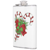 Candy Cane Vinyl Wrapped Flask Flachmann (Links)
