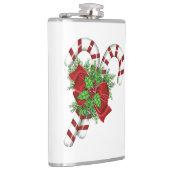 Candy Cane Vinyl Wrapped Flask Flachmann (Rechts)