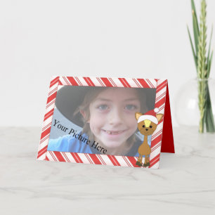 Candy-Cane Wayne Deer Feiertagskarte