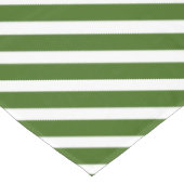 Candy Cane Weihnachten Grün & Weiß Streifen Tischdecke (Schrägansicht)