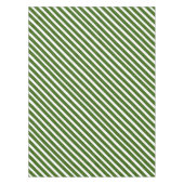 Candy Cane Weihnachten Grün & Weiß Streifen Tischdecke (Vorderseite)