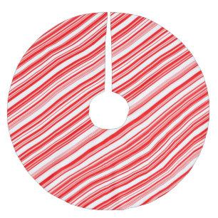 Candy Cane Weihnachten Pfefferminz 4Linda Polyester Weihnachtsbaumdecke