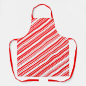 Candy Cane Weihnachten Rote Weihnachten Weihnachte Schürze (Vorderseite)
