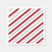 Candy Cane Weihnachten Serviette (Vorderseite)