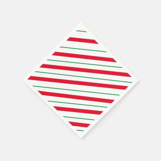 Candy Cane Weihnachten Serviette (Ecke)
