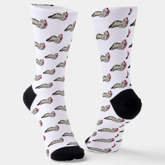 Candy Cane Weihnachten Socken (Gewinkelt)