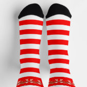 Candy Cane Weihnachten  Socken (Oben)