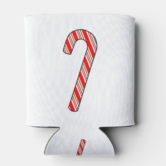 Candy Cane Weihnachten Zeichnend Dosenkühler (Rückseite)