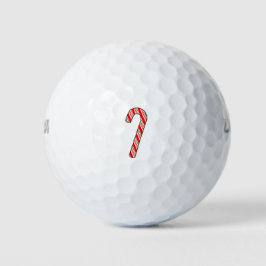 Candy Cane Weihnachten Zeichnend Golfball