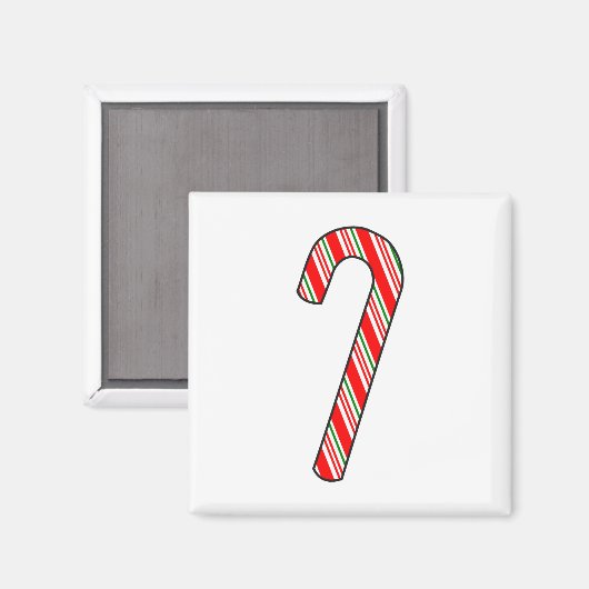 Candy Cane Weihnachten Zeichnend Magnet (Vorderseite/Rückseite)