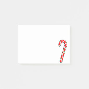 Candy Cane Weihnachten Zeichnend Post-it Klebezettel