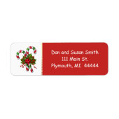 Candy Cane Weihnachtsanschrift (Vorne)