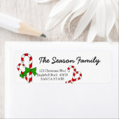 Candy Cane Weihnachtsanschrift (Insitu)