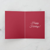 Candy Cane Weihnachtsarrangements Karte (Innenseite)