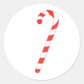 Candy Cane Weihnachtsaufkleber Runder Aufkleber (Vorderseite)