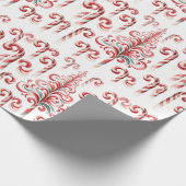 Candy Cane Weihnachtsbaum Wrapping Paper Geschenkpapier (Ecke)
