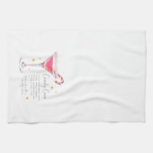 Candy Cane Weihnachtscocktail Rezept Küchentuch (Horizontal)