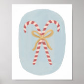 Candy Cane Weihnachtsdekor Poster (Vorne)