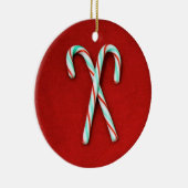 Candy Cane Weihnachtsdekoration Keramikornament (Rechts)