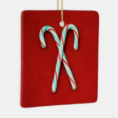 Candy Cane Weihnachtsdekoration Keramikornament (Rechts)