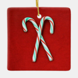 Candy Cane Weihnachtsdekoration Keramikornament