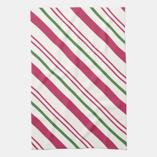 Candy Cane Weihnachtsfeiertag Geschirrtuch (Vertikal)