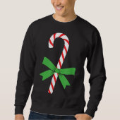 Candy Cane Weihnachtsfeiertag Sweatshirt (Vorderseite)