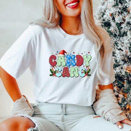 Candy Cane Weihnachtsfrauen T - Shirt