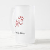 Candy Cane Weihnachtsgear Mattglas Bierglas (Vorderseite Links)