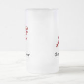 Candy Cane Weihnachtsgear Mattglas Bierglas (Mittel)