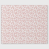 Candy Cane Weihnachtsgeschenk Wrapping Paper Geschenkpapier (Flach)