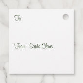 Candy Cane Weihnachtsgeschenke Liebesmarken Geschenkanhänger (Rückseite)